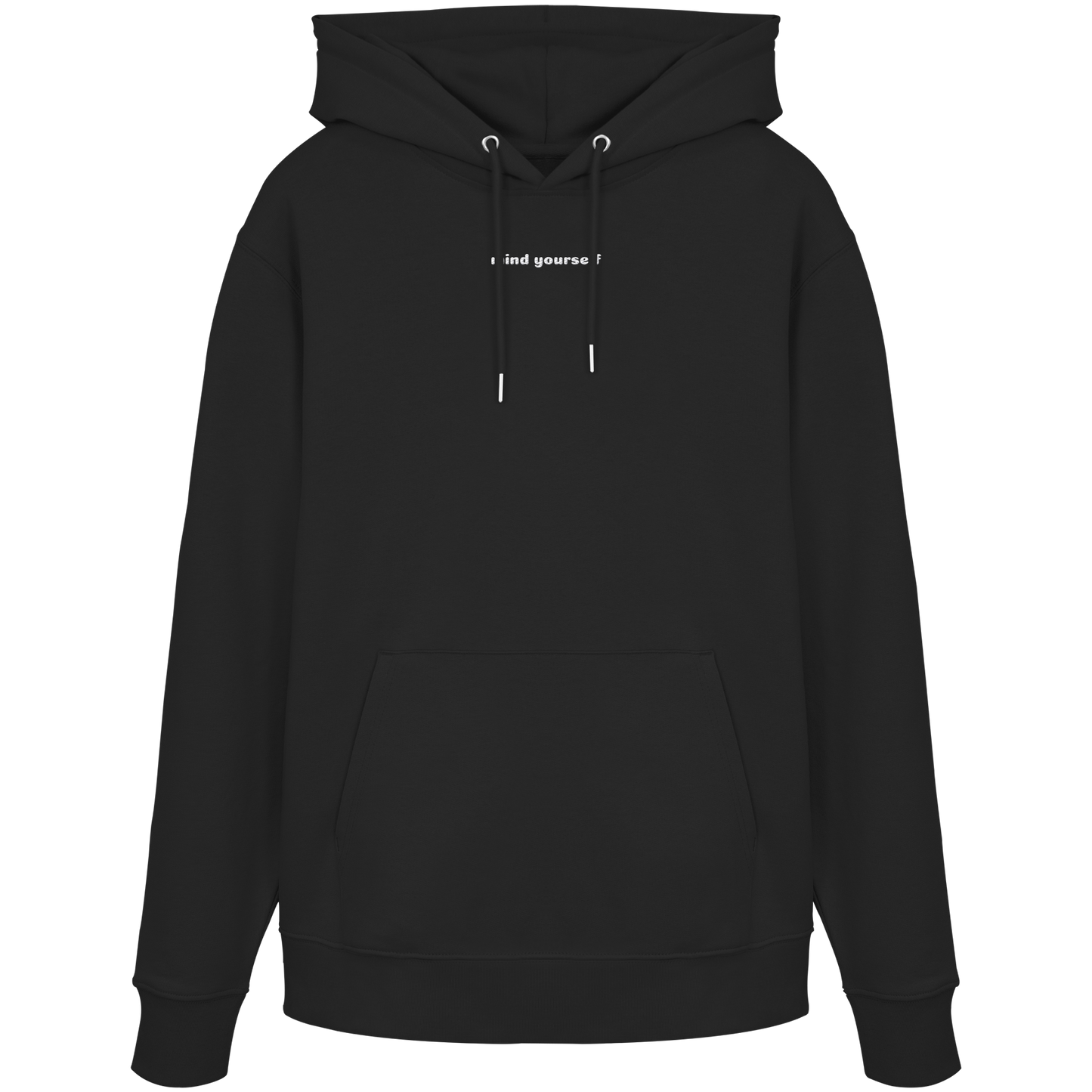 Logo Stick vorne - Organic Hoodie (Stick)