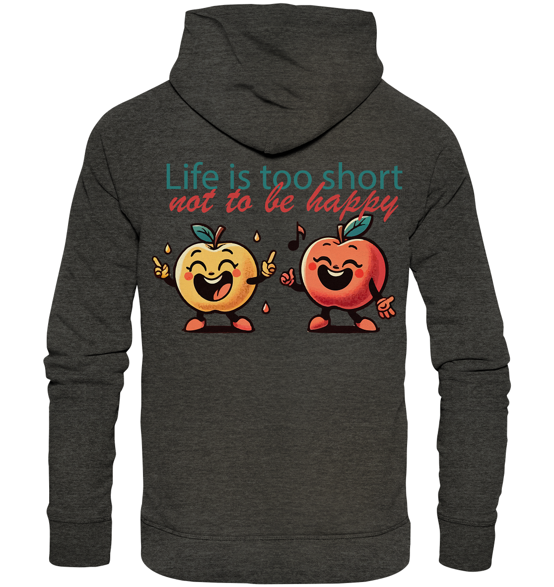 Life is too short (hoodie dark) - Organic Hoodie