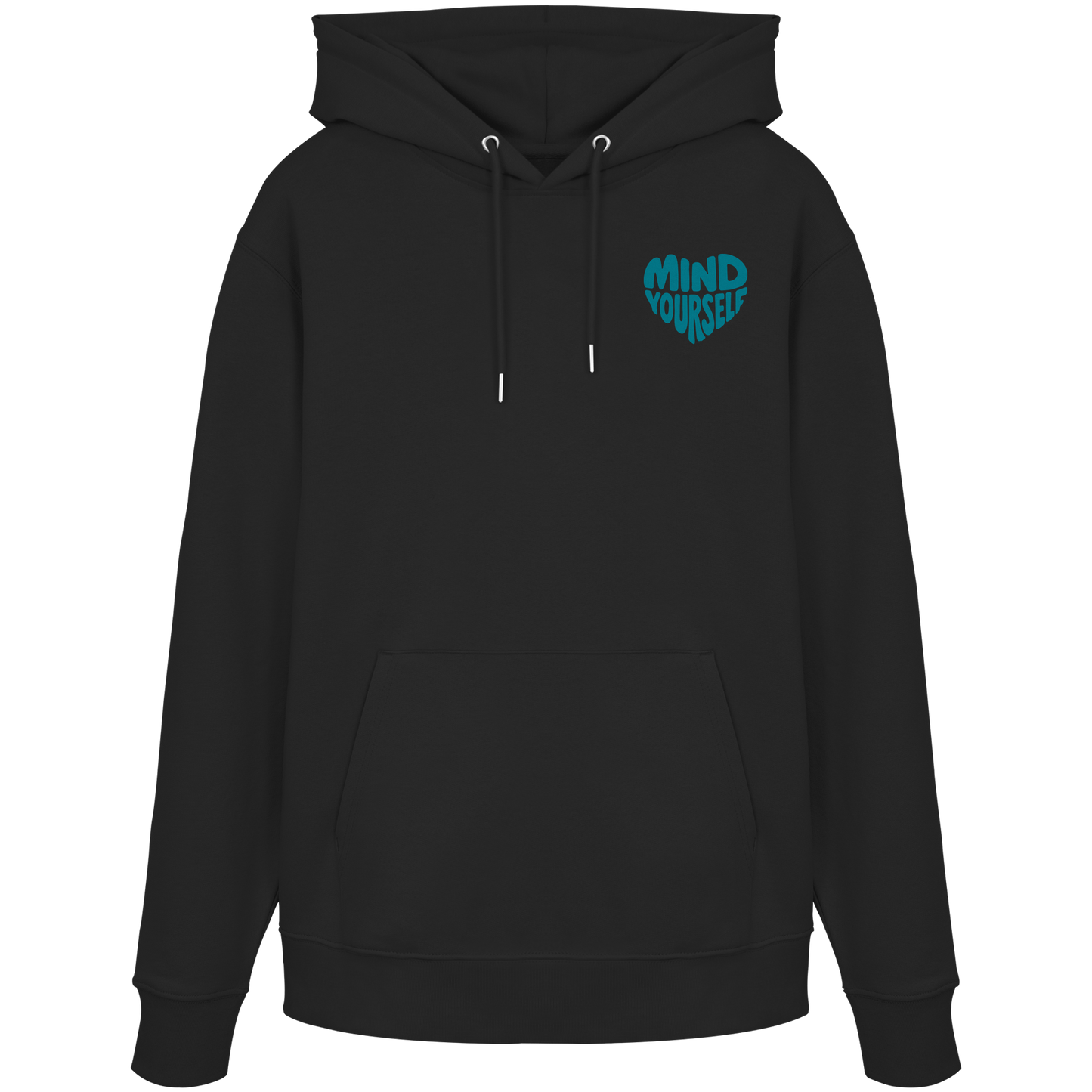 Mind Yourself cyan - Organic Hoodie