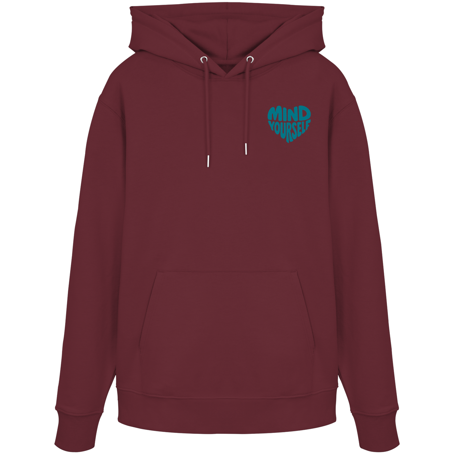 Mind Yourself cyan - Organic Hoodie
