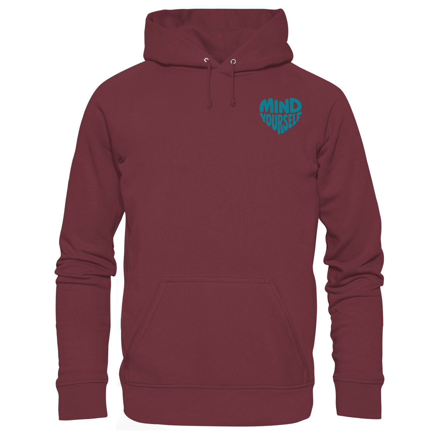 Mind Yourself cyan - Organic Hoodie