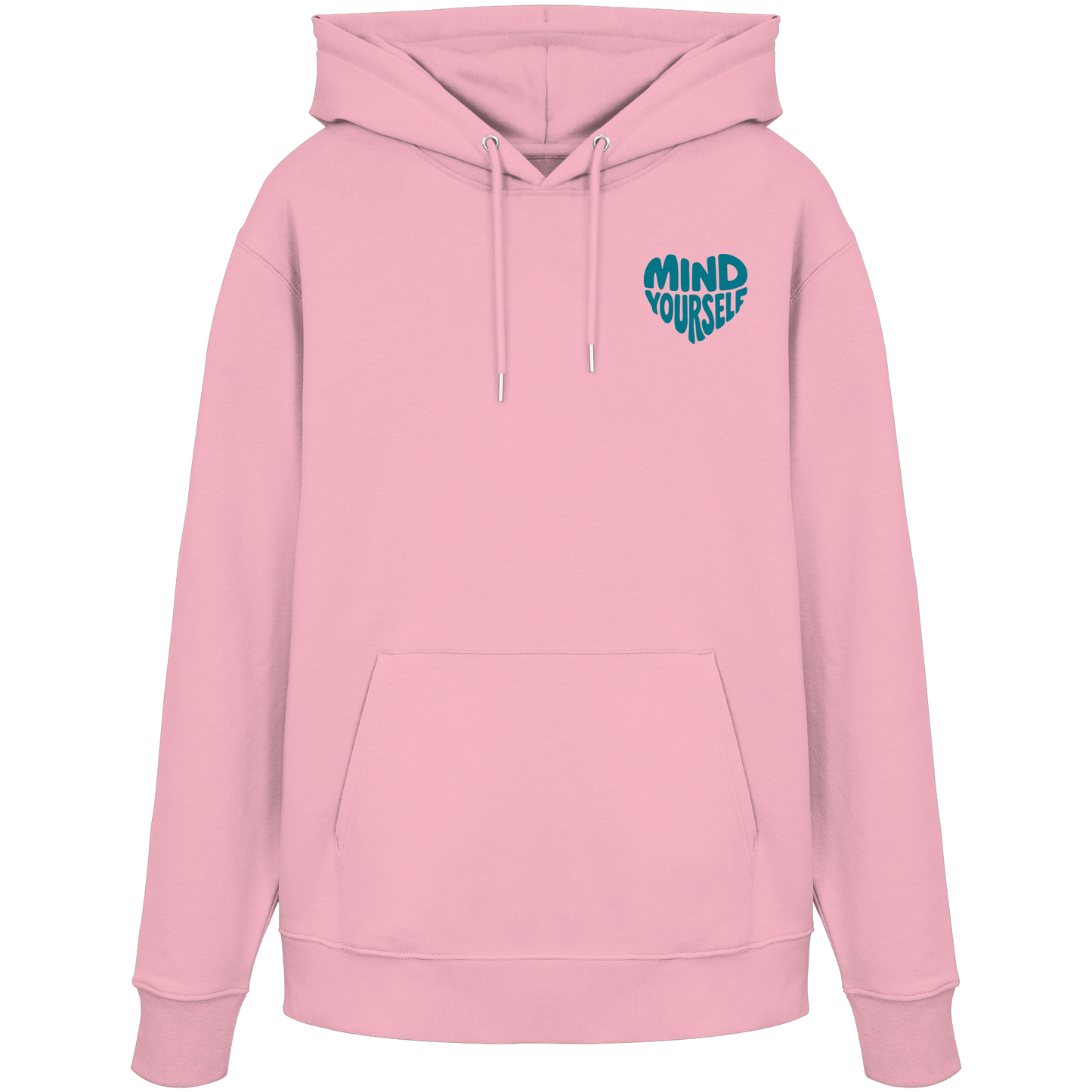 Mind Yourself cyan - Organic Hoodie