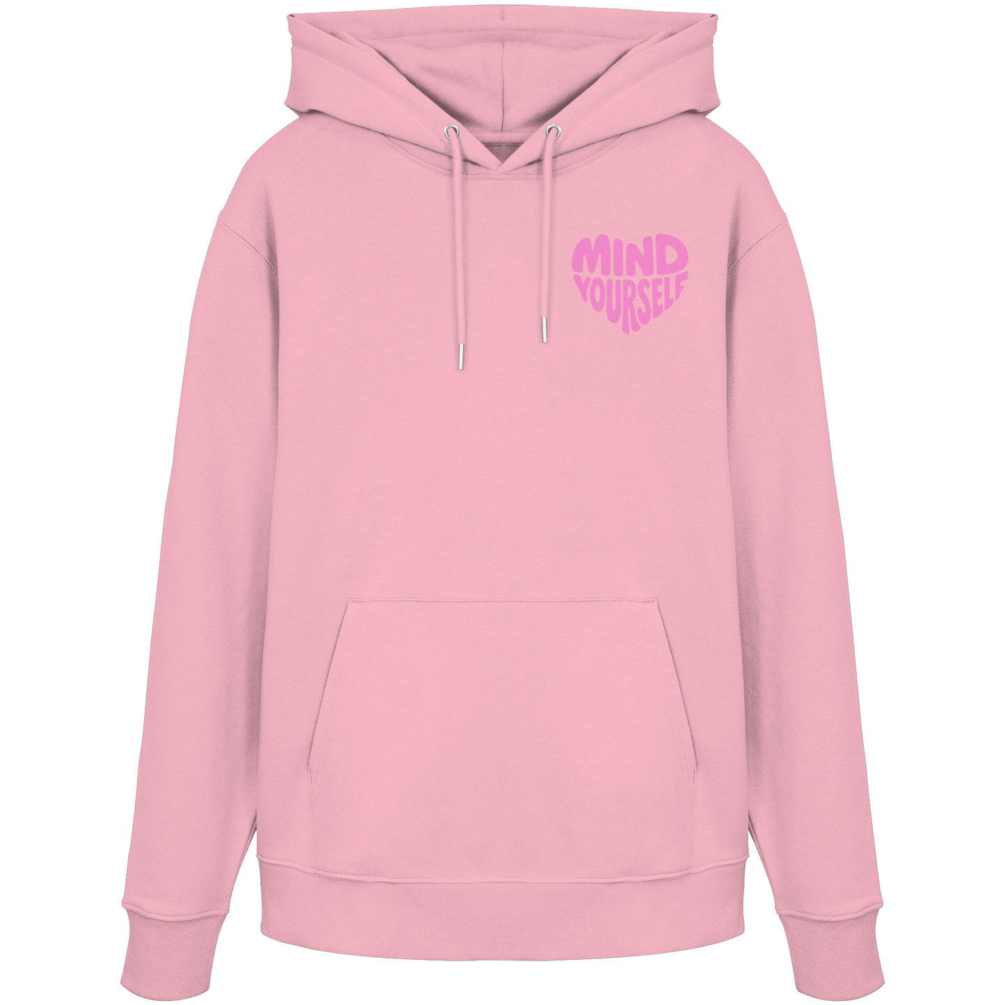 Mind Yourself pink - Organic Hoodie