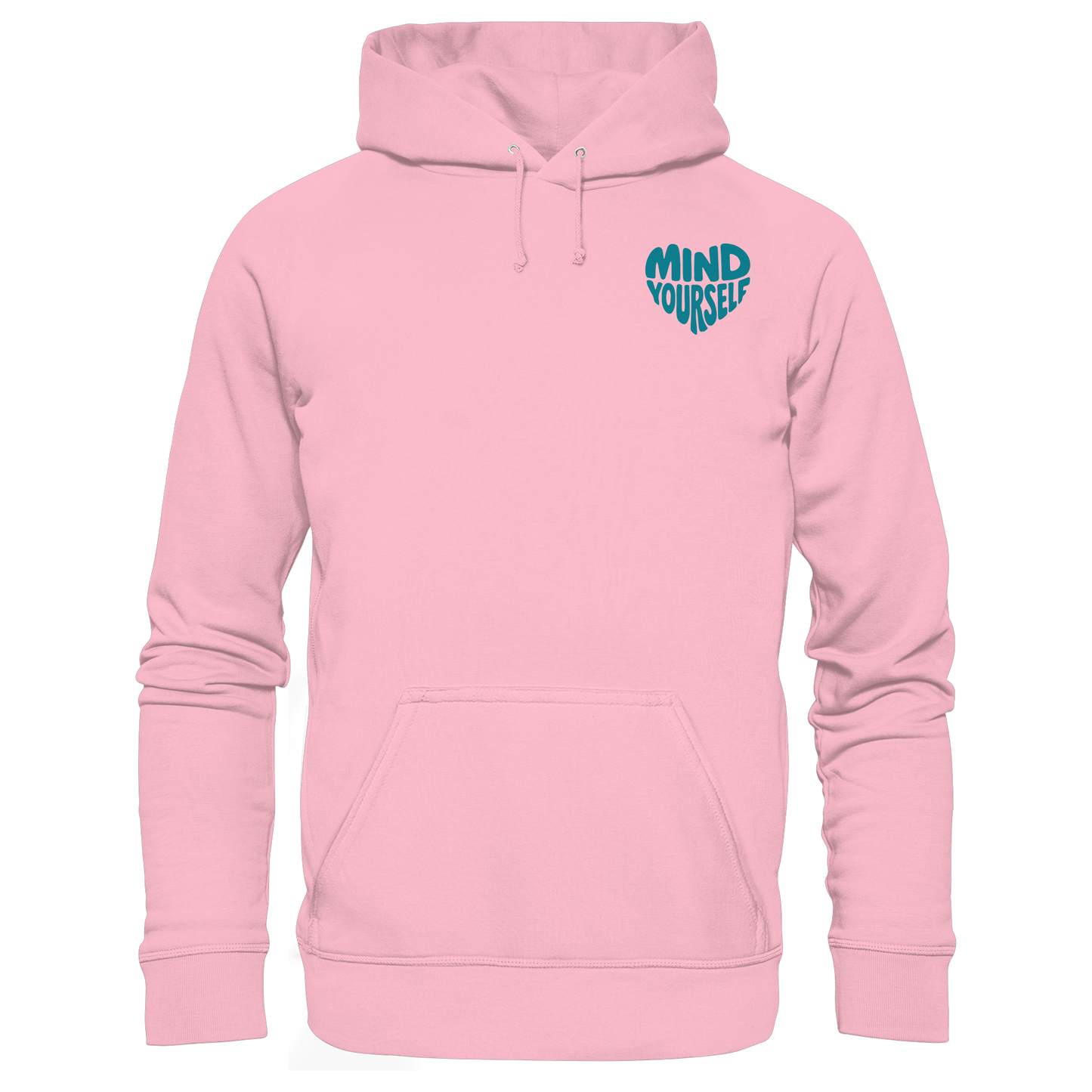 Mind Yourself cyan - Organic Hoodie