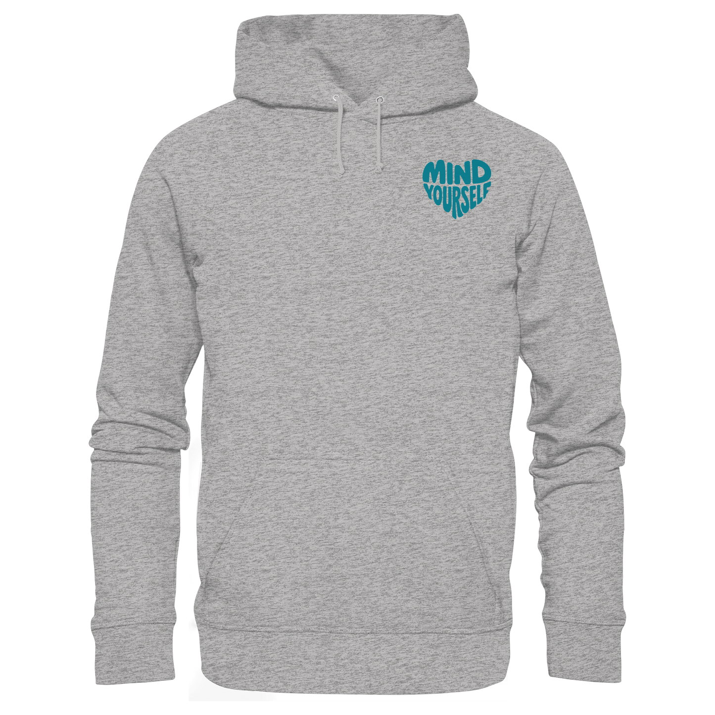 Mind Yourself cyan - Organic Hoodie