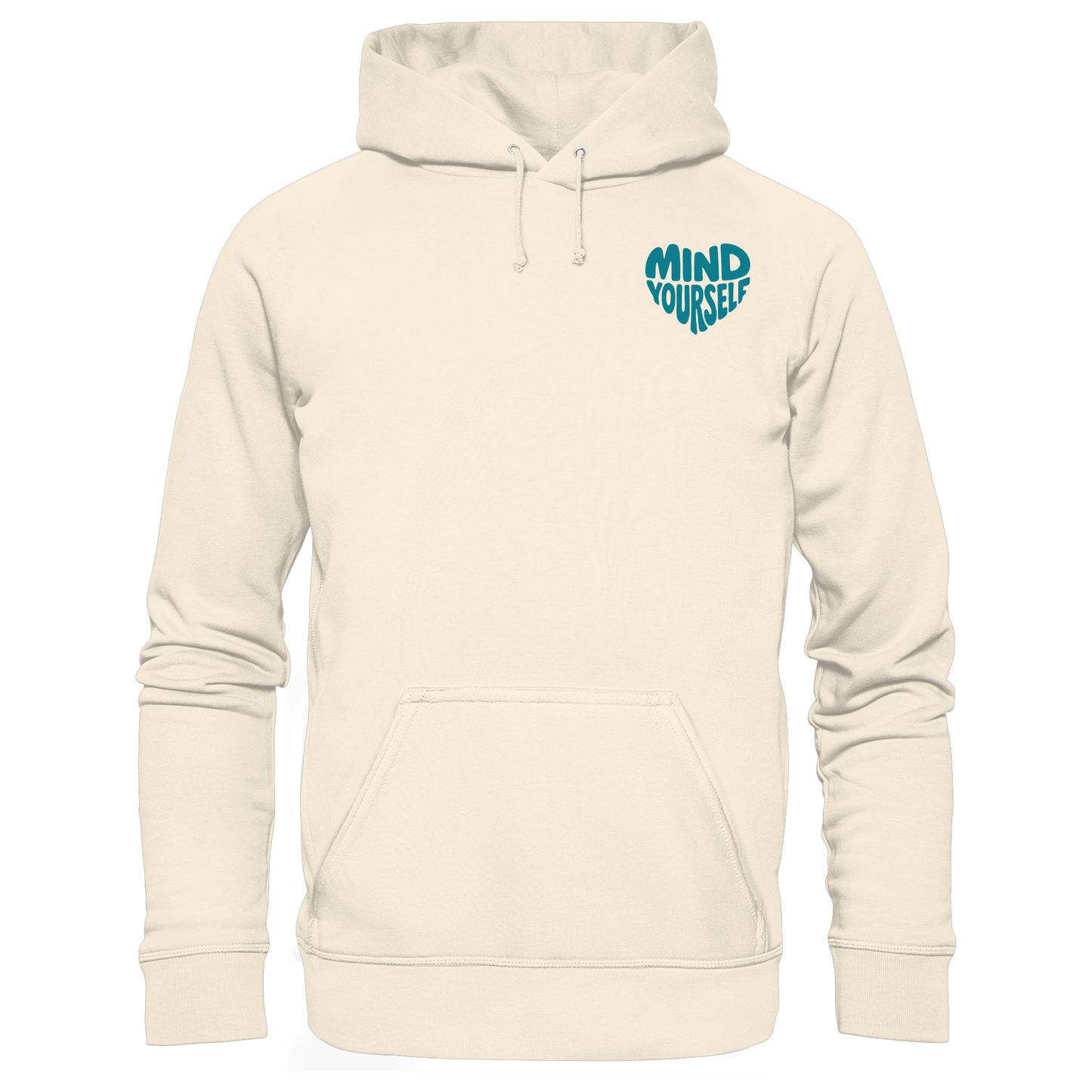 Mind Yourself cyan - Organic Hoodie