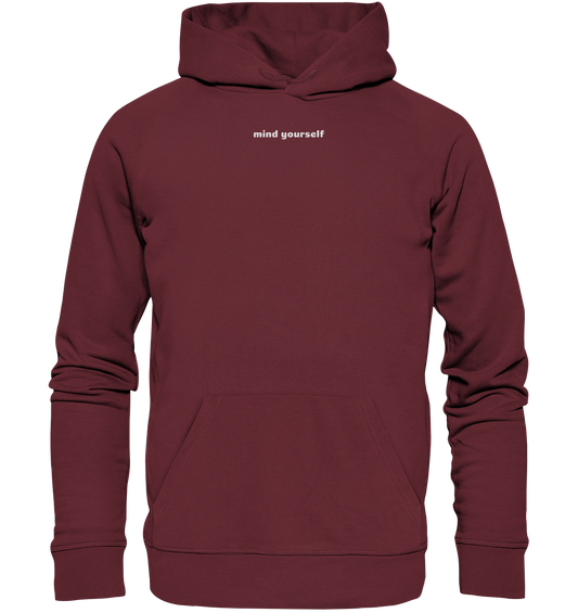 Logo Stick vorne - Organic Hoodie (Stick)