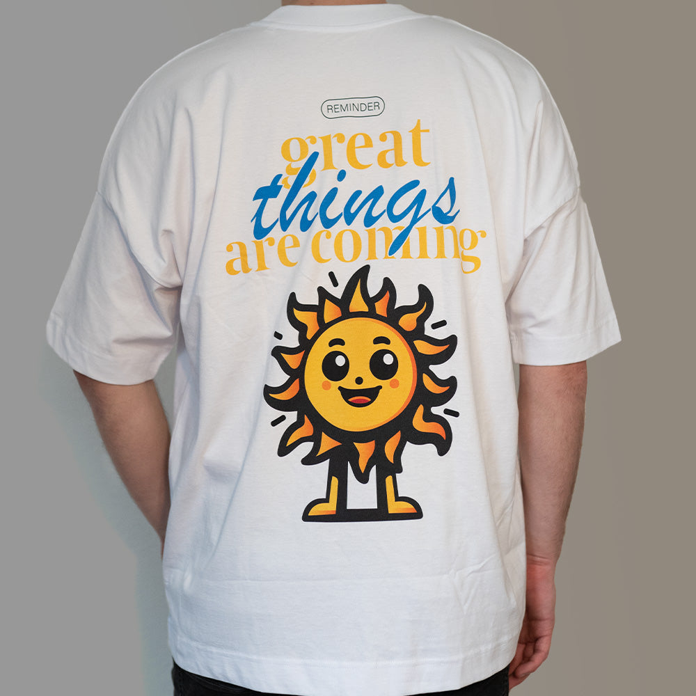 Great things are coming sun - Organic Oversize Shirt